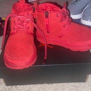 Red toddler UGG boots